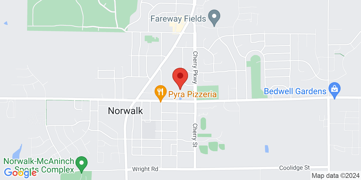 Map of Norwalk Easter Public Library
